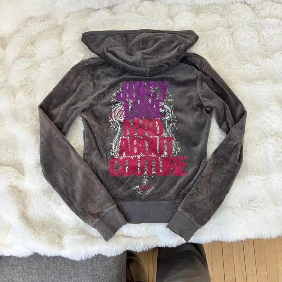 juicy couture velour hoodie - Picture 4 of 6